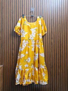 Floral Yellow Dress