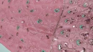 Pink Embroidered Lehenga Choli