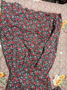 Buttoned Floral Dress