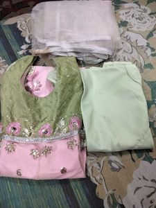 Beautiful Suit With Pjami N Dupatta