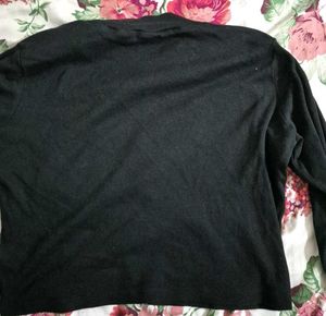Black Mock Neck Top