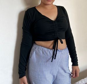 Urbanic Black Crop Top