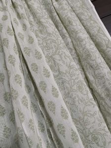 Women Green Printed Embroidered Kurta Set