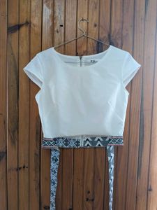White Crop Top