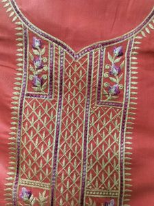 Chanderi Embroidery Salwar Suit