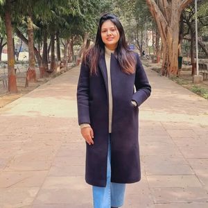 Black Overcoat With Side Pockets