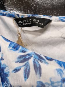 Yours limited collection Blue Floral Midi Dress