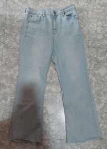 Light Blue Flared Jeans Length-36