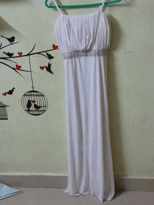 White Strap With Over Coat