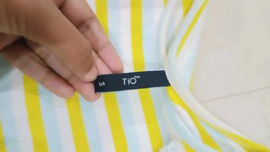 Striped Ruffle Tee