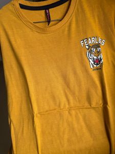 Combo Of 2 Fearless Tiger Graphic Tee