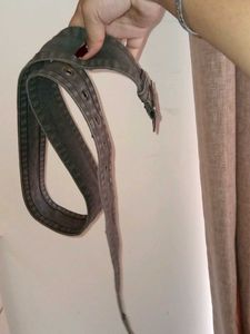 Grey Denim Belt