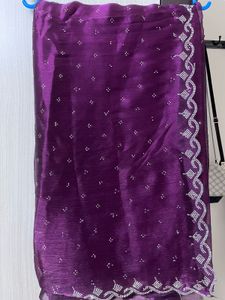 Elegant Purple Saree-NEW ONE