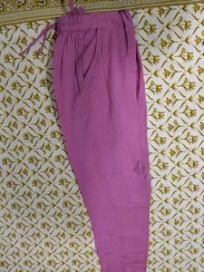 Pink Embroidered gotta patti  Kurta Set