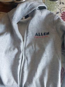 Allen Grey Zip-Up Hoodie