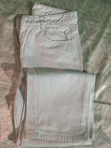 White Cargo Jeans