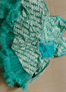 Turquoise Tulle Dress