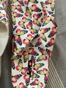 Butterfly Print Flip-Flops