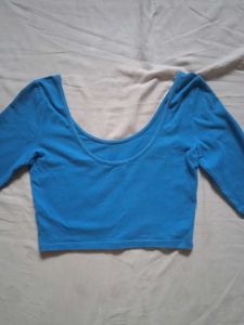 Blue Full Sleeves Top