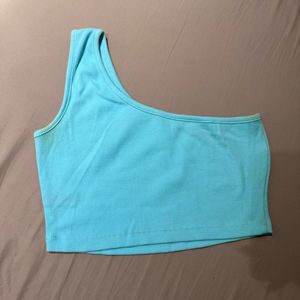Cute Blue Crop Top