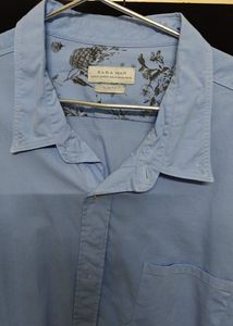 Light Blue Long Sleeve Zara Slim Fit Shirt