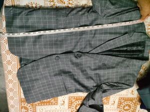 Gray Checkered Blazer