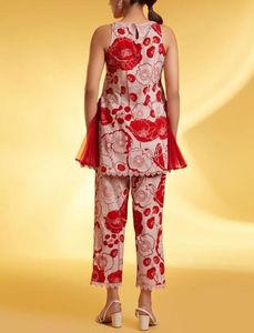 The Loom Red Printed Co-ord Set