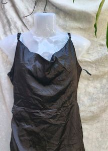 10.19.9 BLACK SATIN SEXY BODYCON