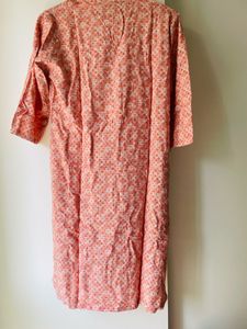 Pretty Coral Colored Kurta With Pockets