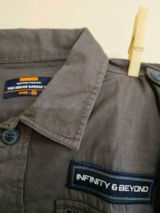 grey shacket shirt men