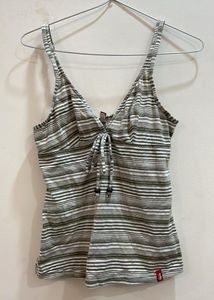 Striped Drawstring Cami
