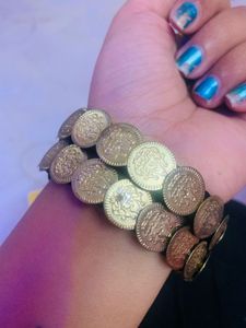silk thread Coin bangles