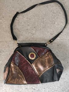 Vintage Leather Detail Bag