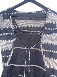 Striped Dress with Shrug