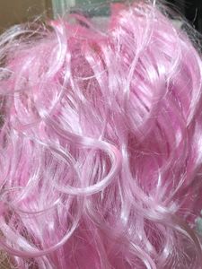 Moira synthetic Baby Pink hair wig for cosplay