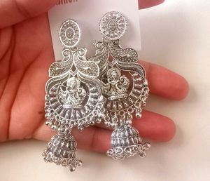 Silver Jhumka Earrings
