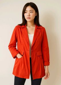 Orange Blazer Jacket