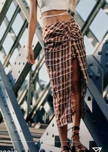 Zara Gingham Skirt