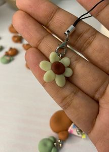 set of 4 clay charms