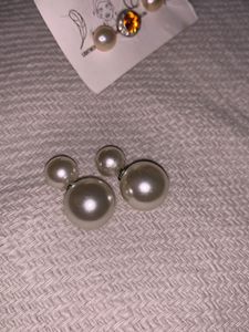 Diamond And Pearl Earings