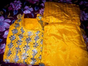 Yellow Dress Material