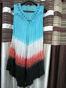 Umbrella Style Sleeveless Kurti