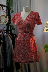 Floral Wrap Dress