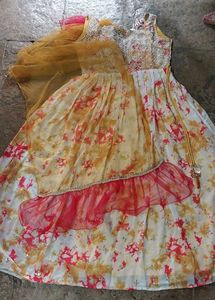 Heavy Ethnic Gown And Dupatta