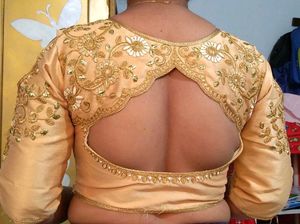 Ladies Designer Banglori Silk Blouses Vol 1*Fabric: Banglori SilkSleeves Jari Work Designs: