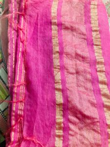 Pink mursidabad silk saree very nice and soft