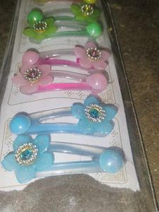 Flower Hair Clips - Set of 5