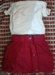 Baby Girl Skirt Top Set