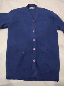 Blue Cardigan Sweater