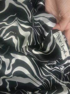 Zebra Print Wrap Top